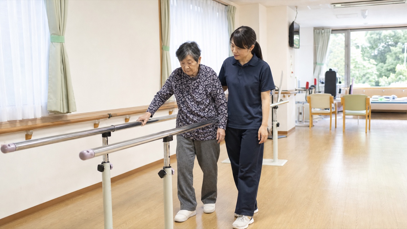 歩行練習の様子